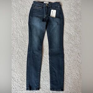 Womens Frame Le Skinny De Jeanne Midrise Jeans. Size 27. NWT Dark Wash